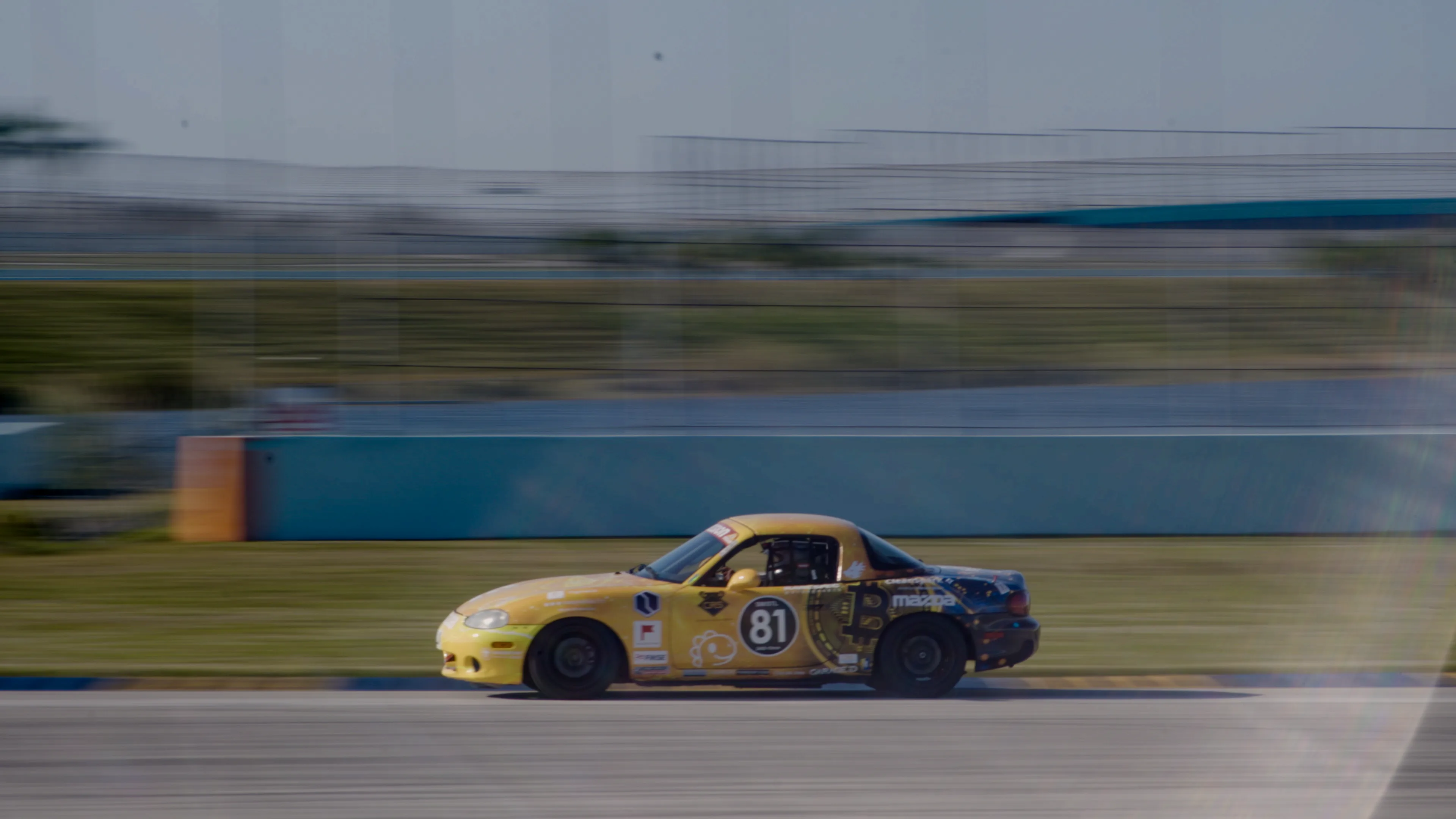 Car 81 side profile at high speed