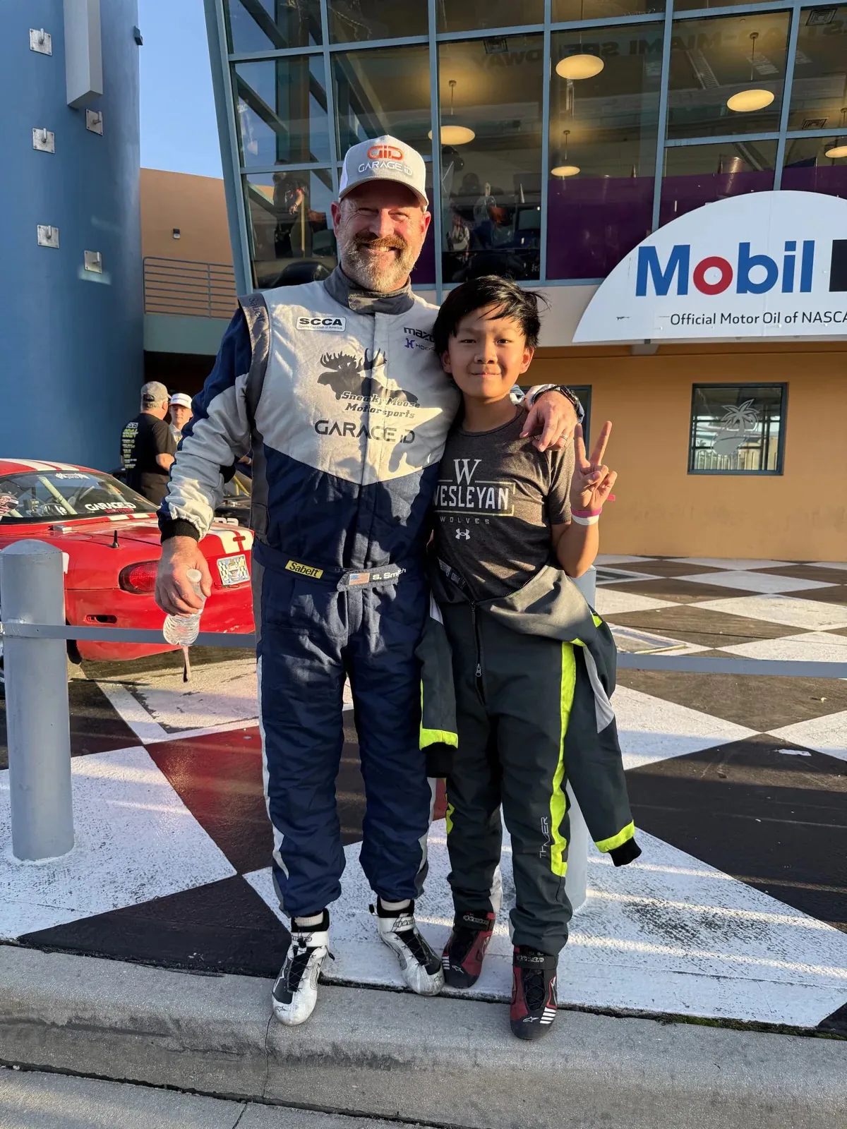Driver and fan at Homestead